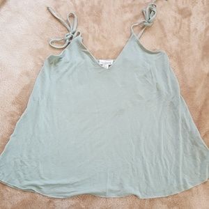 Full tilt light blue and silver Tank top